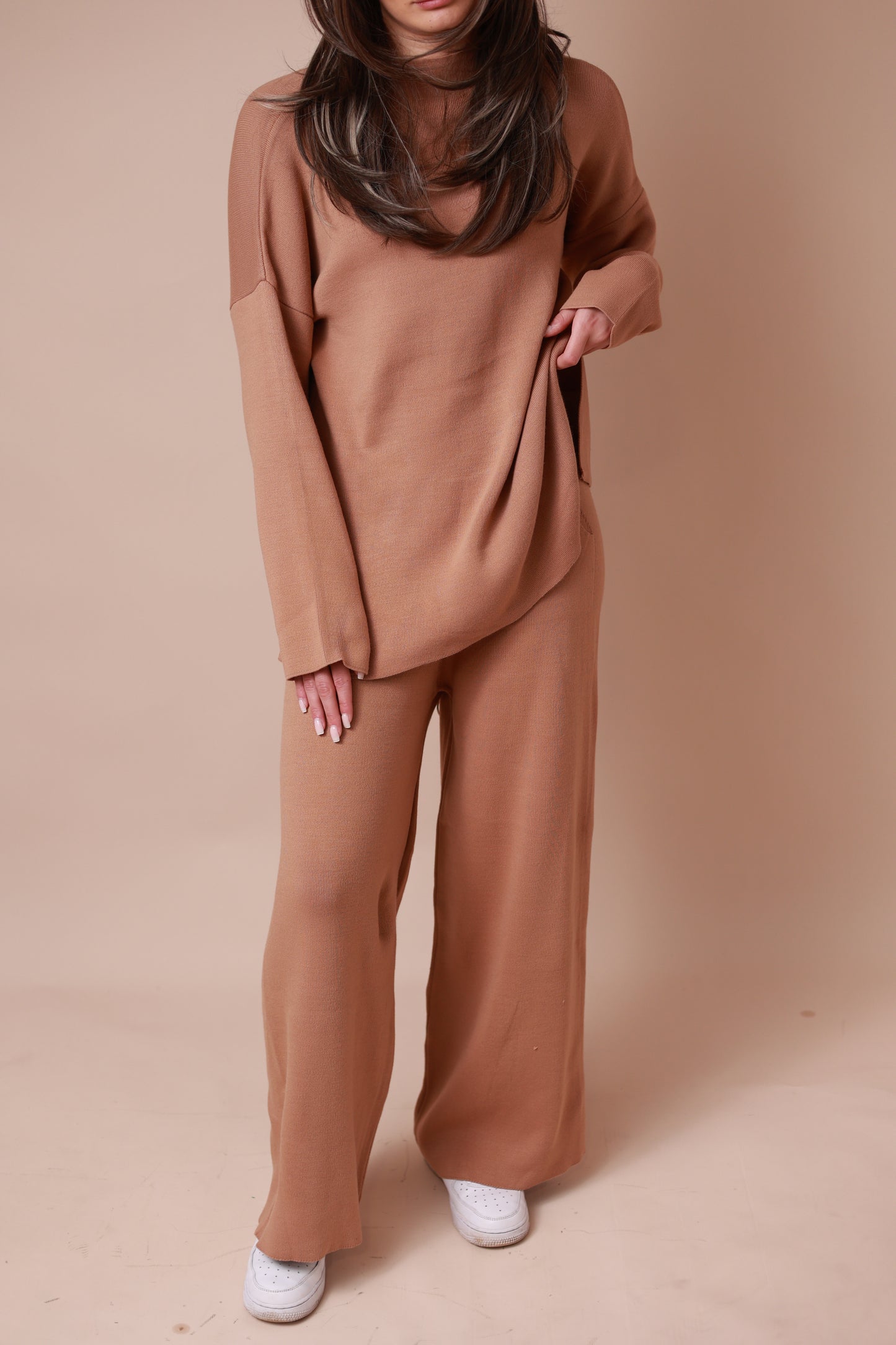 Zweiteiler Set - Beige/Rose