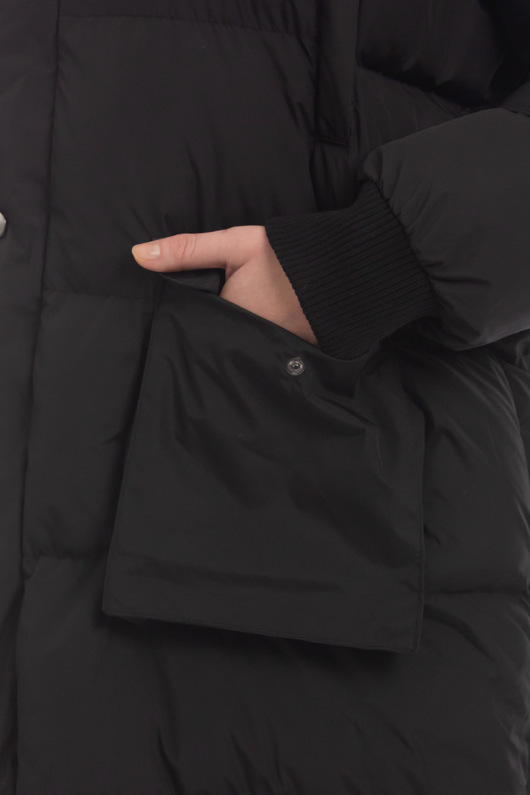 STEPPJACKE black / grey / creme