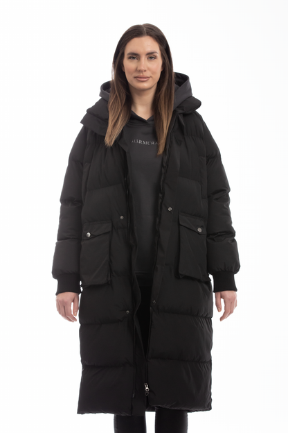 STEPPJACKE black / grey / creme