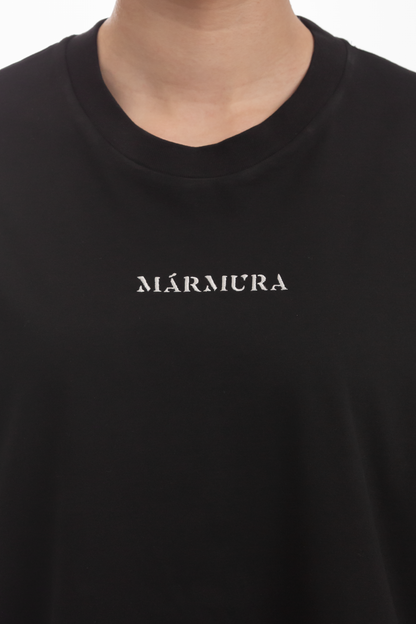 MÁRMURA OVERSIZED T - SHIRT black / white