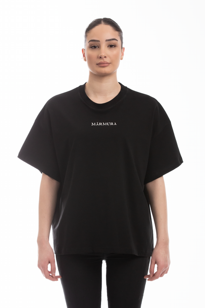 MÁRMURA OVERSIZED T - SHIRT black / white