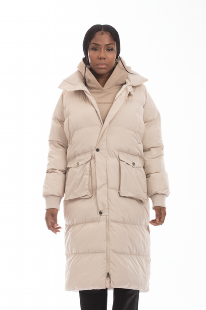 STEPPJACKE black / grey / creme