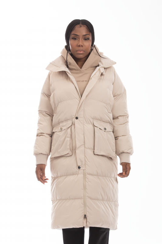 STEPPJACKE black / grey / creme